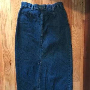 High waisted denim pencil  skirt